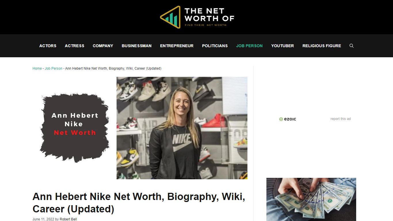 Ann Hebert Nike Net Worth, Biography, Wiki, Career (Updated)